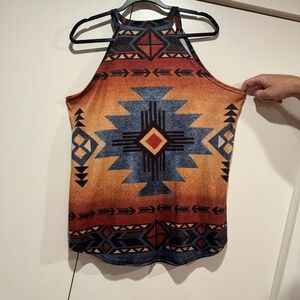 5/25 Women’s Plus Size Tanktop in a Southwest Pattern